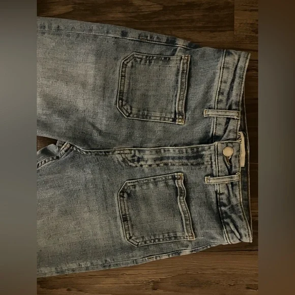 Zara Front Pocket Wide Leg Jeans - Picture 2 of 4